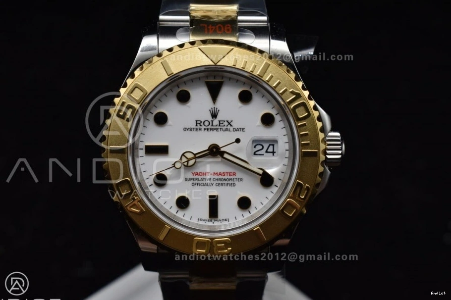 Bracelet 116623 SA3135 SS Plated GMF Best Edition Dial Yacht-Master YG White on YG 0216